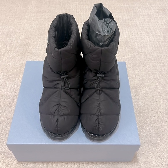 Prada Women's Black Quilted Boots - Picture 3 of 15